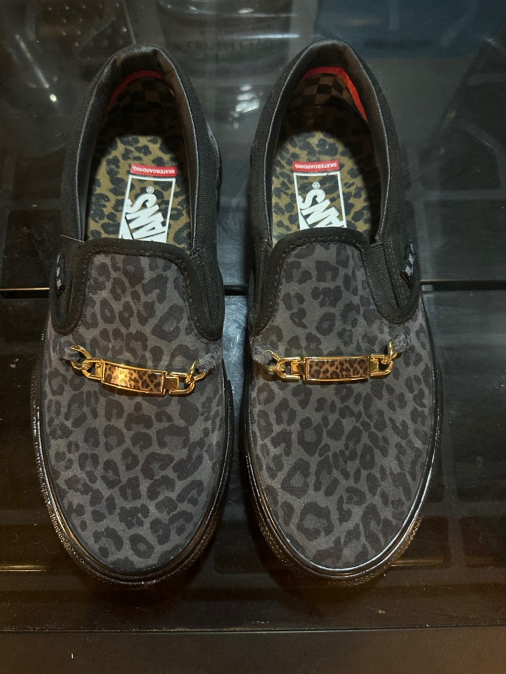 Vans x Cher Stauberry Skate Slip-on Black Cheetah Men's Sneaker 4.5 (women’s 6)